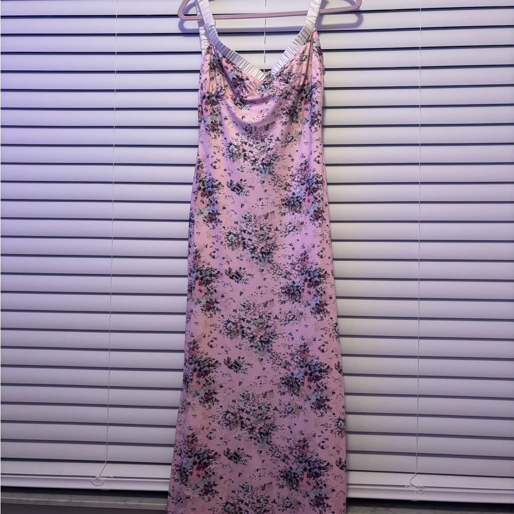 Floral Pink Maxi Dress